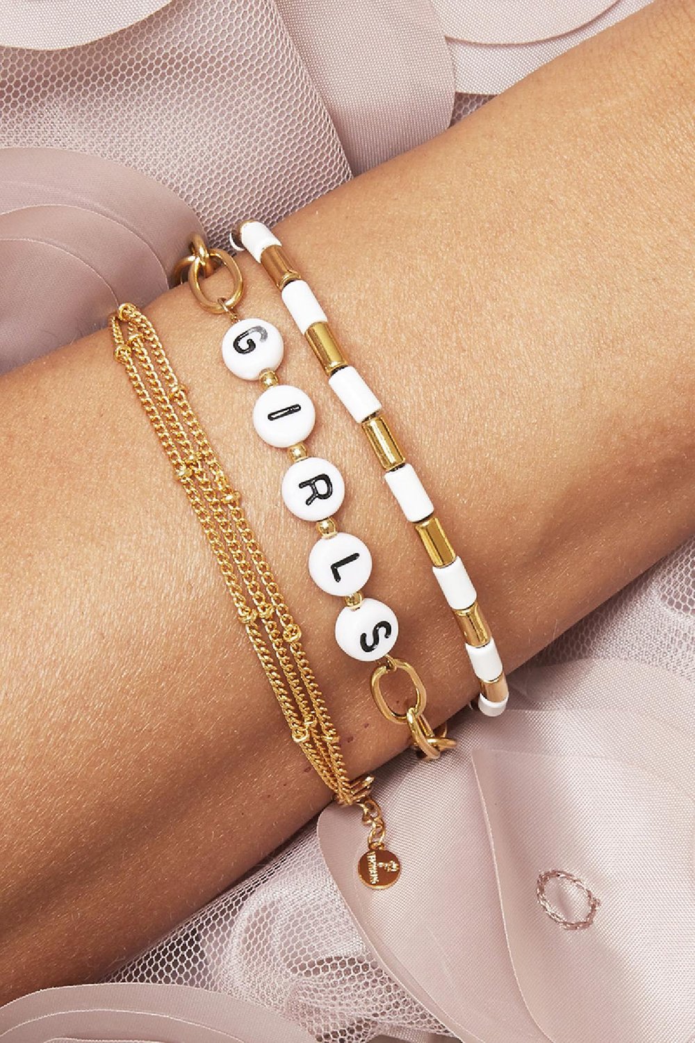 Armband Beads Girls Zilver Stainless Steel h5Afbeelding2